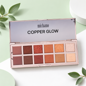 پالت سایه 12 رنگ میچانو michano Copper glow eyeshadow palette