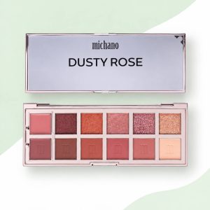 پالت سایه 12 رنگ میچانو Michano dusty rose eyeshadow palette