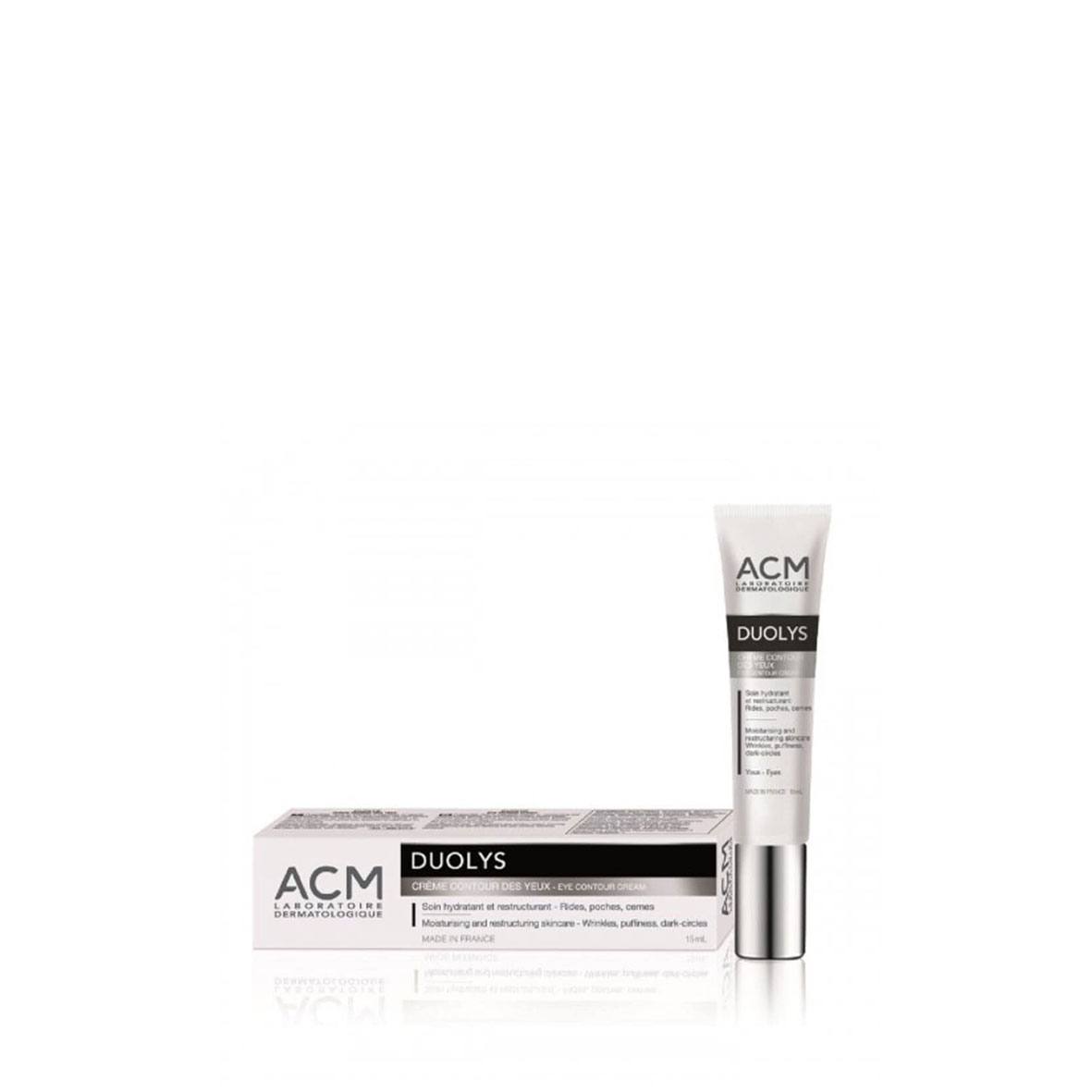 کرم دور چشم ACM Duolysای سی ام ضد چروک و ضد پف و رفع تیرگی انواع پوست 15ml